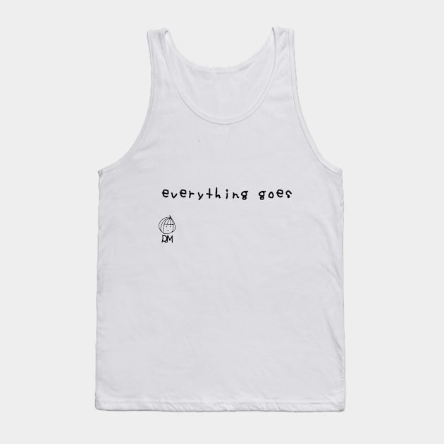 Everything Goes - RM BTS Lyrics Black Version Tank Top by Sora No Hana